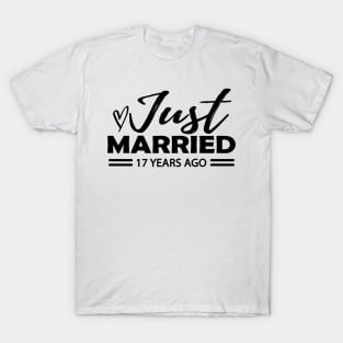 17th Wedding Anniversary - 17 years anniversary T-Shirt